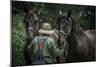 Farmer with Two Horses-Stephen Arens-Mounted Photographic Print