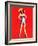 "Farmerette" 1950s Pin-Up  Girl by Billy Devorss-Piddix-Framed Art Print