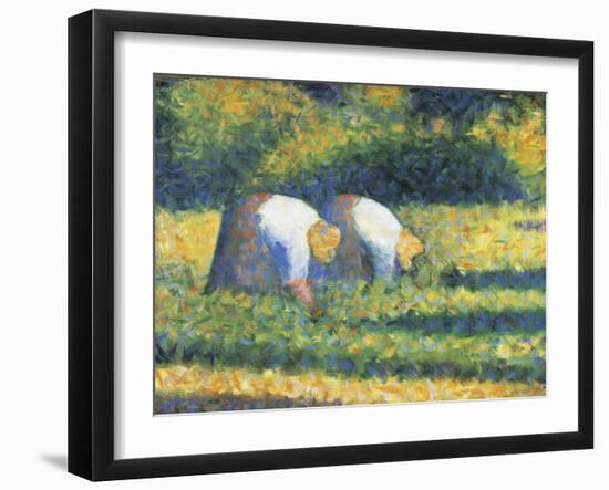 Farmers at Work, 1882-Georges Seurat-Framed Giclee Print