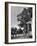 Farmers Family Saluting the Us Flag, During the Drought in Central and South Missouri-John Dominis-Framed Photographic Print