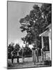 Farmers Family Saluting the Us Flag, During the Drought in Central and South Missouri-John Dominis-Mounted Photographic Print