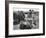 Farmers Having Lunch Brought and Served by Wives During Harvest of Spring Wheat in Wheat Farm-Gordon Coster-Framed Photographic Print