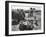 Farmers Having Lunch Brought and Served by Wives During Harvest of Spring Wheat in Wheat Farm-Gordon Coster-Framed Photographic Print