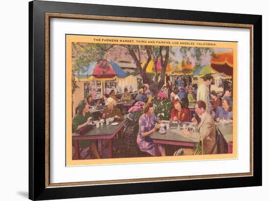 Farmers Market, Los Angeles, California-null-Framed Art Print