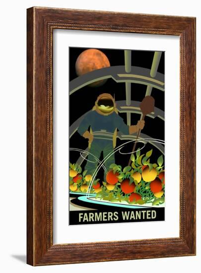 Farmers Wanted-NASA-Framed Art Print