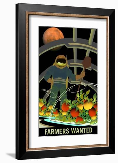 Farmers Wanted-NASA-Framed Art Print