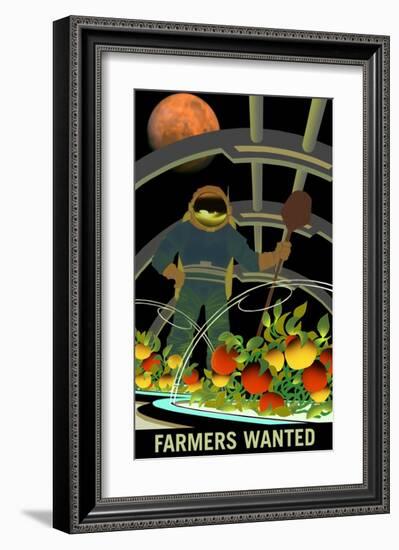 Farmers Wanted-NASA-Framed Art Print