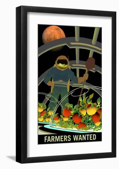 Farmers Wanted-NASA-Framed Art Print