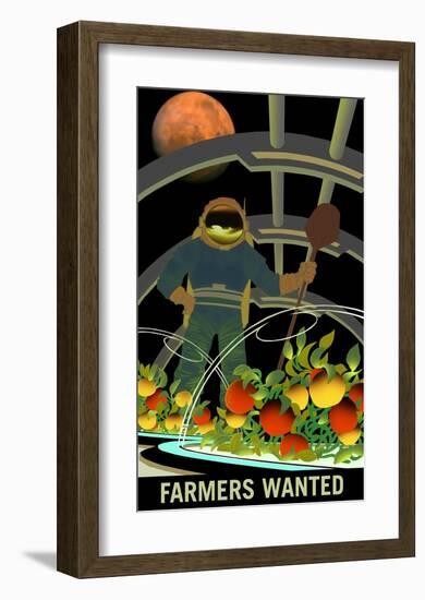 Farmers Wanted-NASA-Framed Art Print