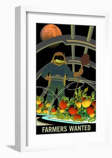 Farmers Wanted-NASA-Framed Art Print