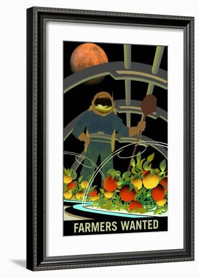 Farmers Wanted-NASA-Framed Art Print