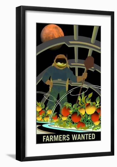 Farmers Wanted-NASA-Framed Art Print