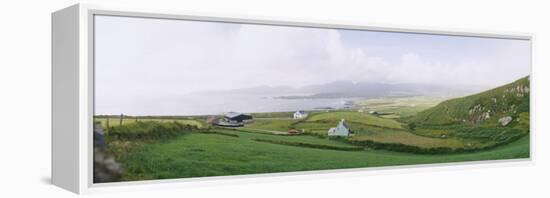 Farmhouse at a Seaside, County Kerry, Munster, Republic of Ireland-null-Framed Premier Image Canvas