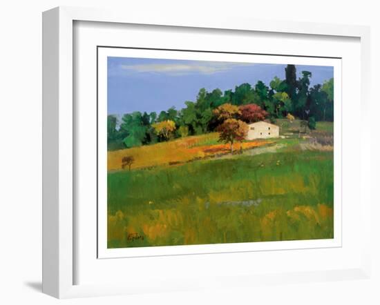 Farmhouse at Noon-Peter Fiore-Framed Art Print