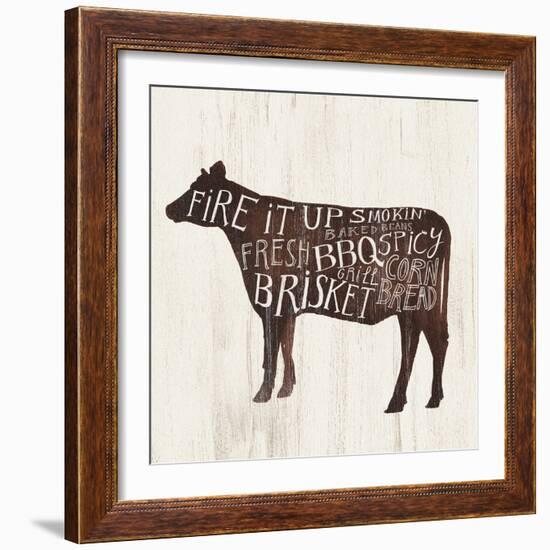 Farmhouse BBQ II-Victoria Borges-Framed Premium Giclee Print