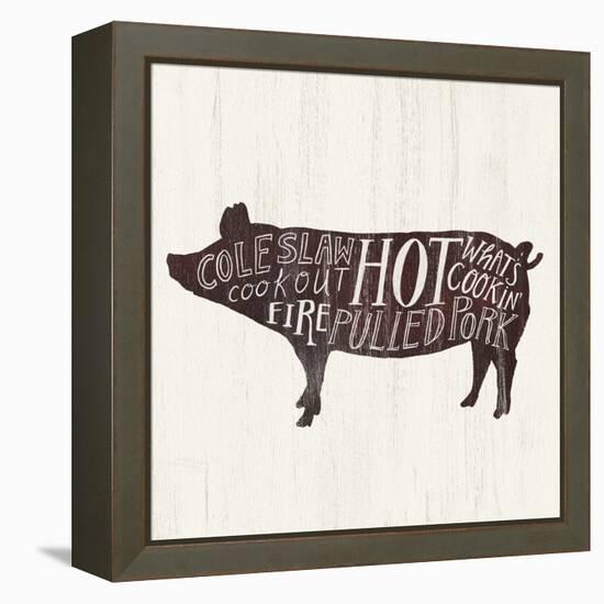 Farmhouse BBQ IV-Victoria Borges-Framed Stretched Canvas