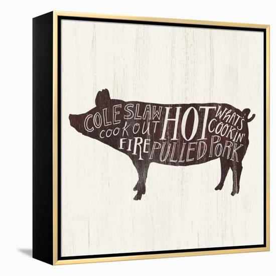 Farmhouse BBQ IV-Victoria Borges-Framed Stretched Canvas