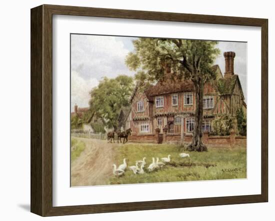 Farmhouse, Brent Eleigh, Suffolk-Alfred Robert Quinton-Framed Giclee Print