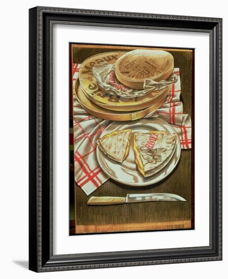 Farmhouse Camembert and Brie, 1984-Sandra Lawrence-Framed Giclee Print