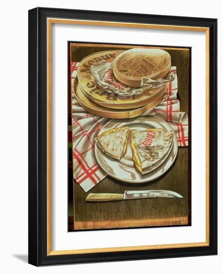 Farmhouse Camembert and Brie, 1984-Sandra Lawrence-Framed Giclee Print