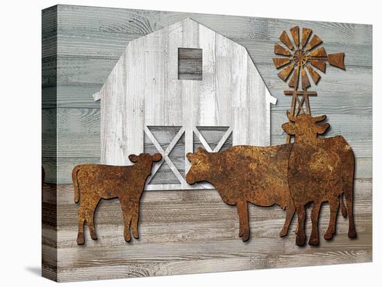 Farmhouse Corrosion-Mark Chandon-Framed Stretched Canvas