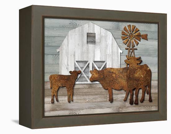 Farmhouse Corrosion-Mark Chandon-Framed Stretched Canvas