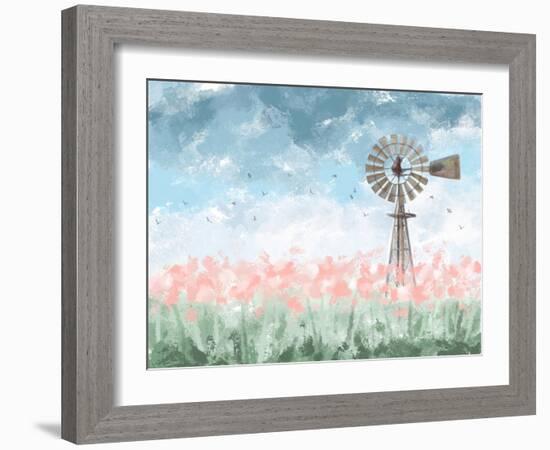 Farmhouse Floral-Melody Hogan-Framed Art Print