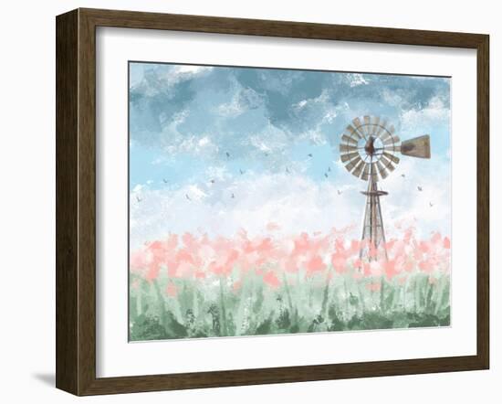 Farmhouse Floral-Melody Hogan-Framed Art Print