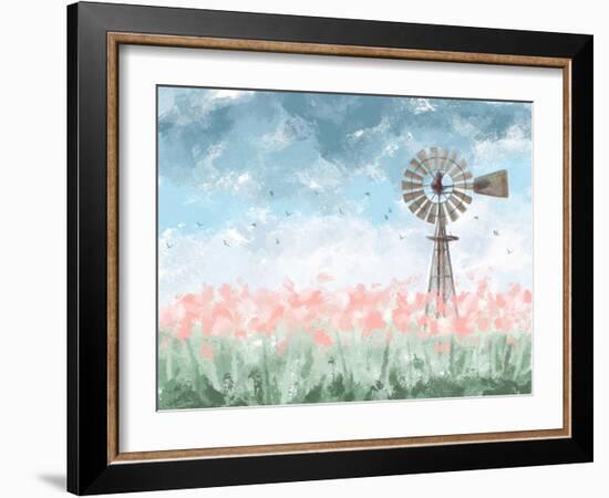 Farmhouse Floral-Melody Hogan-Framed Art Print