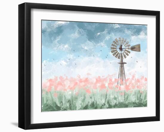 Farmhouse Floral-Melody Hogan-Framed Art Print