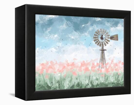 Farmhouse Floral-Melody Hogan-Framed Stretched Canvas