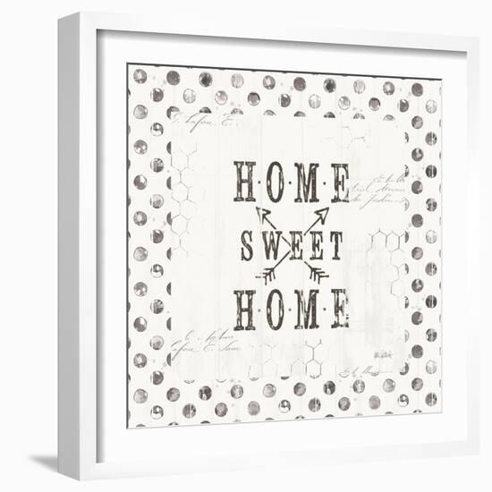 Farmhouse Fresh 01A Home Sweet Home-Katie Pertiet-Framed Art Print