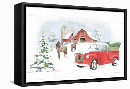 Farmhouse Holidays V no Words-Beth Grove-Framed Stretched Canvas