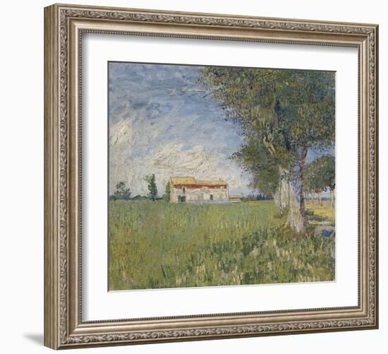 Farmhouse in a Wheat Field, 1888-Vincent van Gogh-Framed Giclee Print