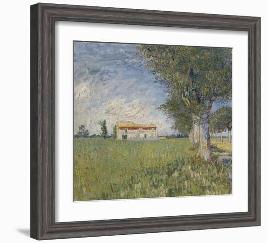 Farmhouse in a Wheat Field, 1888-Vincent van Gogh-Framed Giclee Print