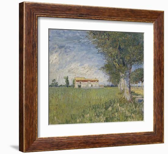 Farmhouse in a Wheat Field, 1888-Vincent van Gogh-Framed Giclee Print