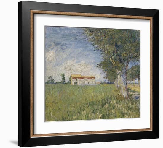 Farmhouse in a Wheat Field, 1888-Vincent van Gogh-Framed Giclee Print