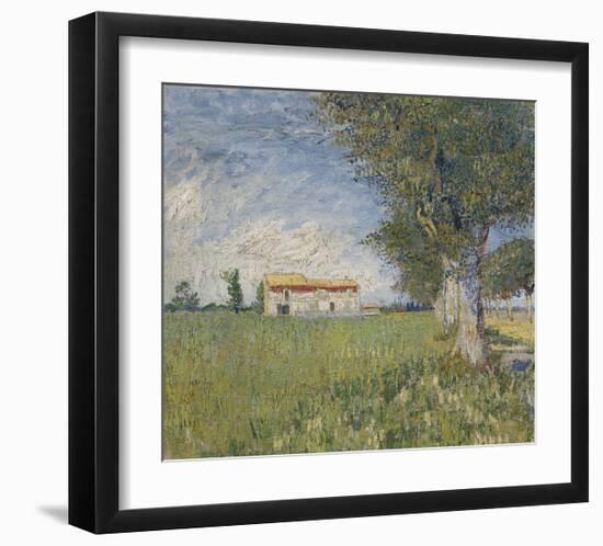 Farmhouse in a Wheat Field, 1888-Vincent van Gogh-Framed Giclee Print