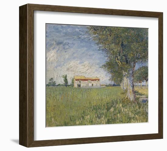 Farmhouse in a Wheat Field, 1888-Vincent van Gogh-Framed Giclee Print