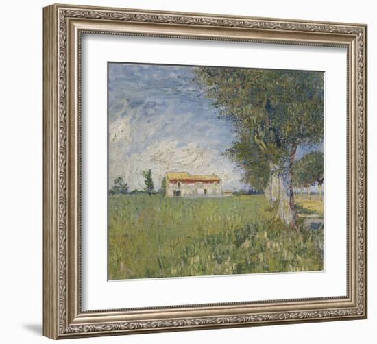 Farmhouse in a Wheat Field, 1888-Vincent van Gogh-Framed Giclee Print