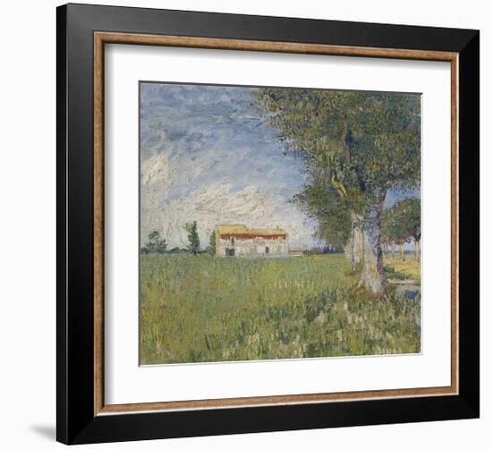 Farmhouse in a Wheat Field, 1888-Vincent van Gogh-Framed Giclee Print