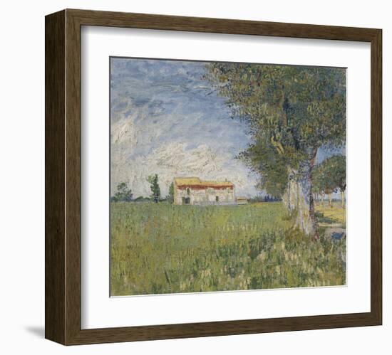 Farmhouse in a Wheat Field, 1888-Vincent van Gogh-Framed Giclee Print