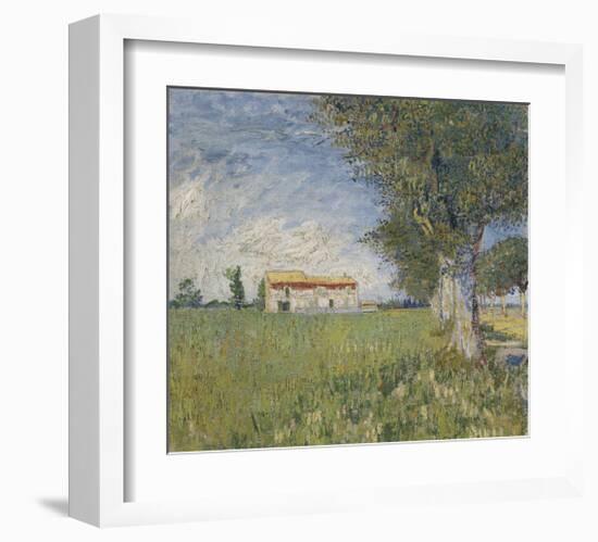 Farmhouse in a Wheat Field, 1888-Vincent van Gogh-Framed Giclee Print