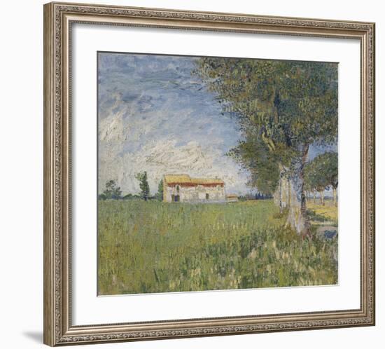 Farmhouse in a Wheat Field, 1888-Vincent van Gogh-Framed Giclee Print