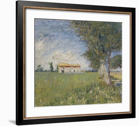 Farmhouse in a Wheat Field, 1888-Vincent van Gogh-Framed Giclee Print