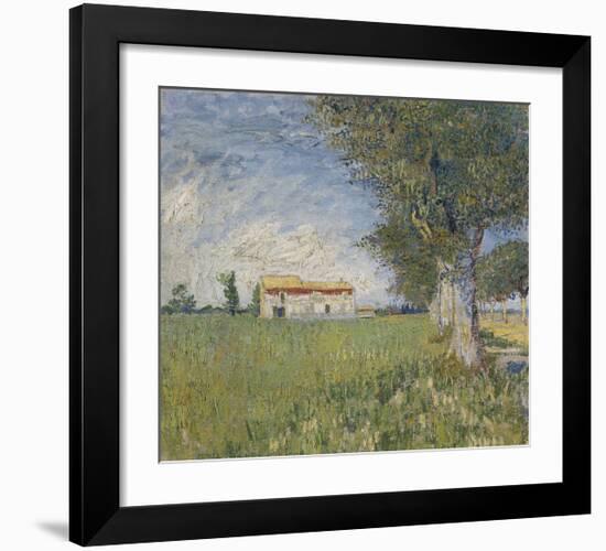 Farmhouse in a Wheat Field, 1888-Vincent van Gogh-Framed Giclee Print