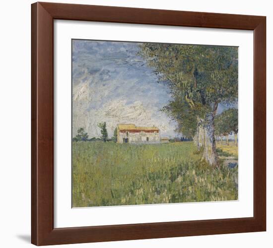 Farmhouse in a Wheat Field, 1888-Vincent van Gogh-Framed Giclee Print