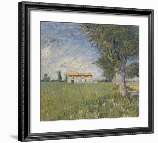 Farmhouse in a Wheat Field, 1888-Vincent van Gogh-Framed Giclee Print