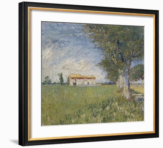 Farmhouse in a Wheat Field, 1888-Vincent van Gogh-Framed Giclee Print