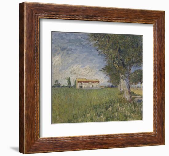 Farmhouse in a Wheat Field, 1888-Vincent van Gogh-Framed Art Print